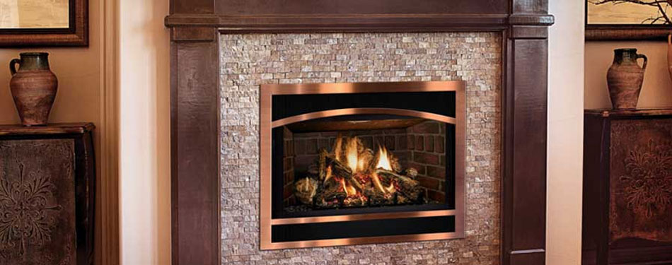 Mendota® Bronze Overlay Gas Fireplace